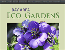 Tablet Screenshot of bayareaecogardens.org